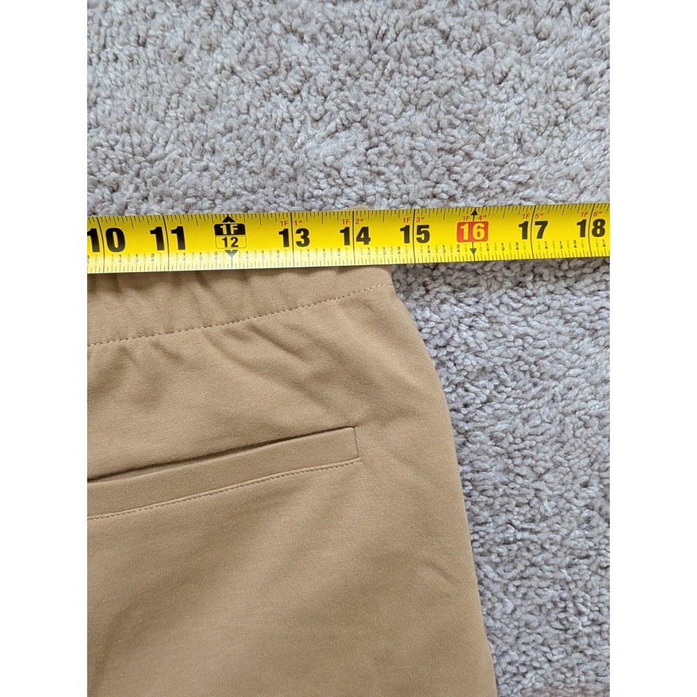 Quince Organic Cotton Double Knit Wide Leg Pants Soft Camel Size Medium NWT - Picture 9 of 10